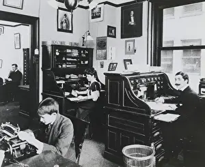 Typical Scene of People Working in Office