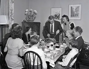 Thanksgiving Prints: A Typical Thanksgiving Dinner