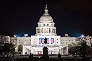 The U. S. Capitol Building Readied for the Trump Administration