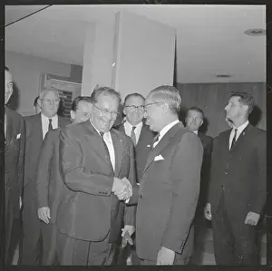 U Thant Shaking Hands with Josip Broz Tito