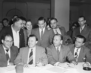 Johns Prints: UAW and Ford Executives Signing Contract