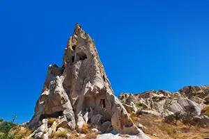 Travertine Pool Prints: Uchisar cave city in Cappadocia Turkey