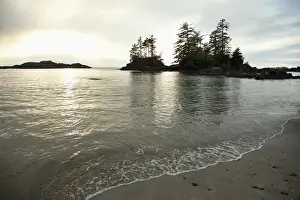 Campground Prints: Ucluth Beach In The Wya Point Campground Near Ucluelet On Vancouver Island