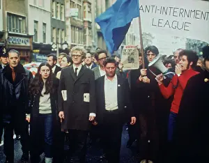 Ulster Situation Protesters in the Street