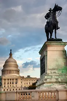 Place Of Interest Prints: Ulysses Grant Equestrian Statue which is Civil War Memorial