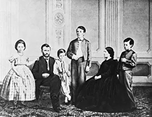 Lieutenant Prints: Ulysses S. Grant And Family