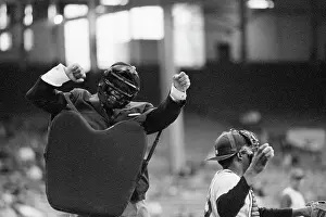 Umpire Emmett Ashford Calls Strike