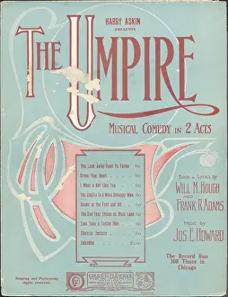 Piano Prints: The Umpire Is A Most Unhappy Man