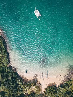 Holiday Gallery: Unawatuna beach aerial photo