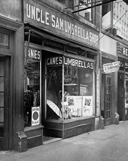 File 2460 Prints: Uncle Sam Umbrella Shop