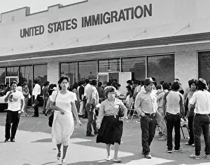 Huty31922 Prints: Undocumented People Wait In Line