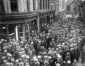 March Prints: Unemployed British Holding Demonstration Parade