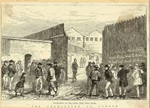 Graffiti Prints: Unemployed Londoners at West India Docks