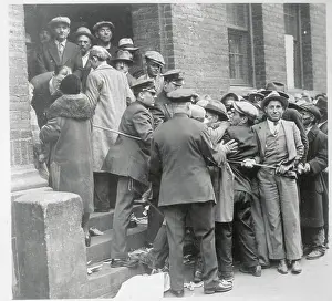 Unemployed Men Being Suppressed by Police