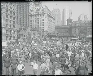 Unemployment Prints: Unemployed Protesting