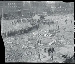Unemployed Waiting for Food in New York 1930