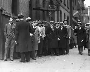 Unemployment Line In New York City
