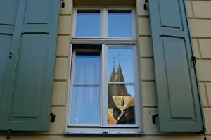 Images Dated 24th December 2009: UNESCO World Heritage Site, Quedlinburg, Germany, Saxony-Anhalt window