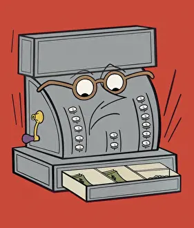 Drawer Prints: Unhappy Cash Register