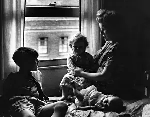 M Juv Adul Women Indoors Prints: Unhappy Mother