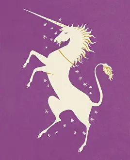 Illustration And Paintin Prints: Unicorn