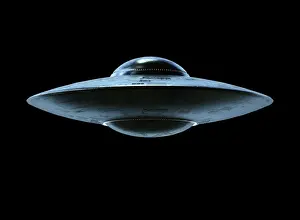 Ufology Prints: Unidentified flying object, illustration