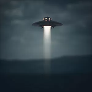Images Dated 20th August 2019: Unidentified Flying Object, illustration