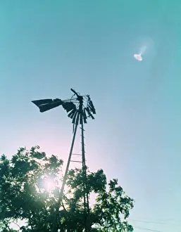 Unidentified Flying Object over Windmill