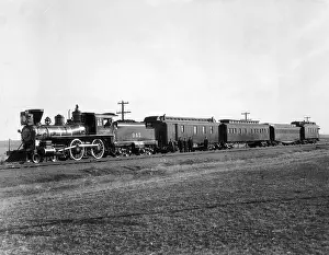 Passenger Car Prints: Union Pacific Train Passing