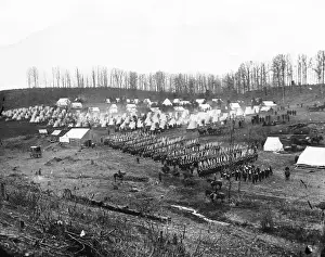 1860s Prints: Union Soldiers Drilling