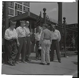 Union Strikers Stopping Worker from Entering Plant