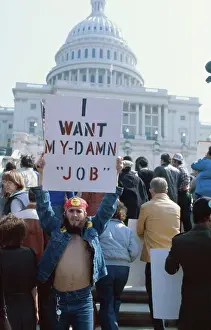 Union Workers Protesting for Their Jobs at the Capitol