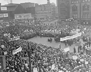 Public Square Prints: United Automobile Workers of America Mass Meeting