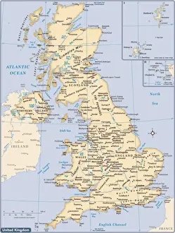 United Kingdom country map