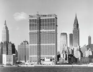 Midtown Prints: United Nations Building Under Construction