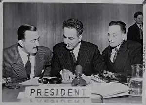 Lake Success Prints: United Nations Officers Meeting on Issues