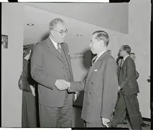 United Nations Officials Shaking Hands