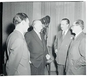 Bonn Prints: United Press Correspondent Interviewing Konrad Adenauer