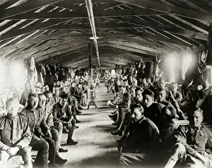 United States Army Sitting in Barracks