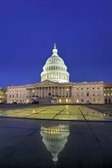 US Capital Hill Building Collection: United States Capitol at blue hour