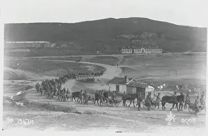 United States Foot Soldiers Traveling on Siberian Terrain