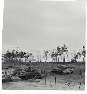 Incheon Prints: United States Marines Disembarking From Landing Crafts Along Inchon Shoreline