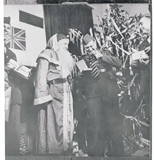 United States Troops Celebrating Christmas Season with Cheer