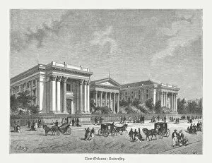Images Dated 7th March 2016: University of New Orleans in the 19th century, published 1880