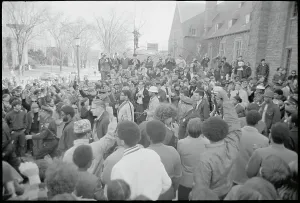Ithaca Prints: University Protesters During an on Campus Demonstration