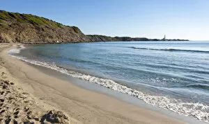 The untouched bay of Cala Presili, northeastern Menorca, Balearic Islands, Spain, Southern Europe, Europe