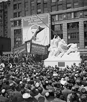 Flag Raising Prints: Unveiling Of Iwo Jima Statue