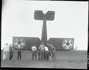 Upended Airplane