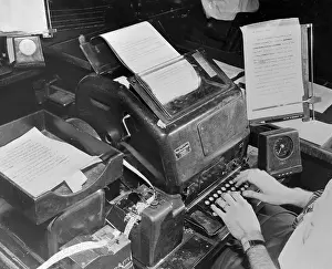 Typing Prints: UPI Teletype Machine