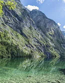 Images Dated 17th August 2014: Upper Lake with reflection, Salet am Konigssee, Berchtesgaden National Park